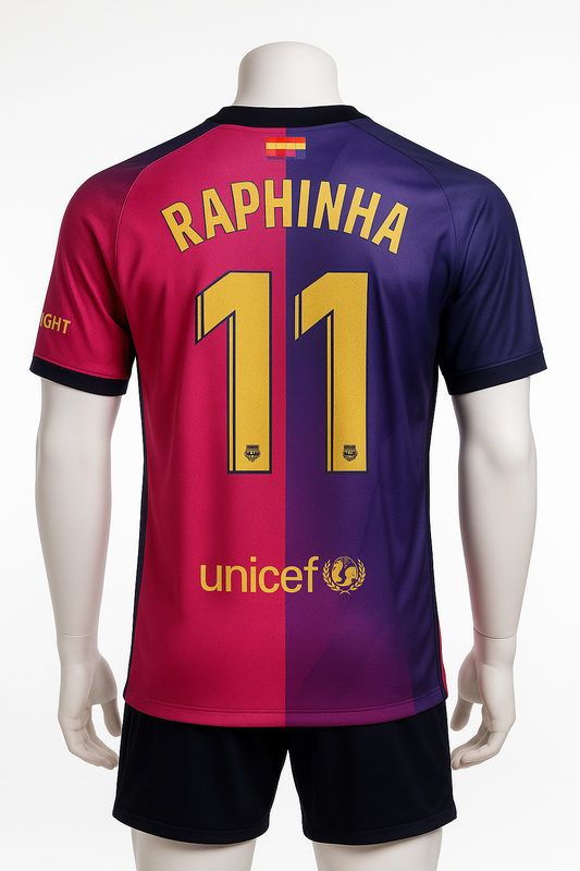 2025/26 FC Barcelona Home Jersey – Raphinha #11