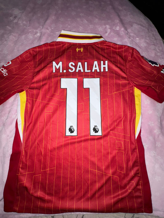 Mohamed Salah jersey, red soccer jersey, #11 jersey, football fan gear, Salah soccer shirt